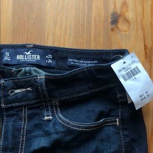 New Hollister High Rose Crop Skinny Jean, stretch